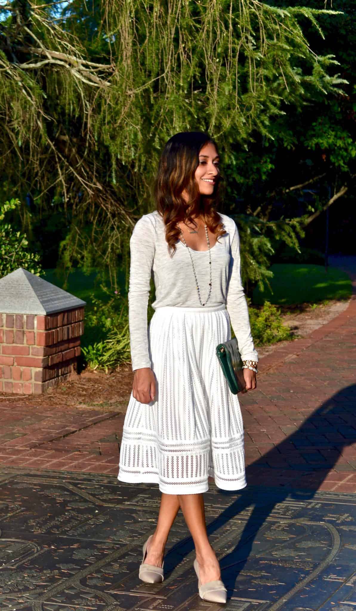 how to wear white in the fall